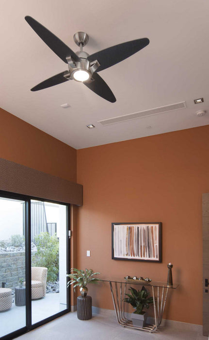 54``Ceiling Fan from the Soar 54`` collection in Brushed Nickel finish