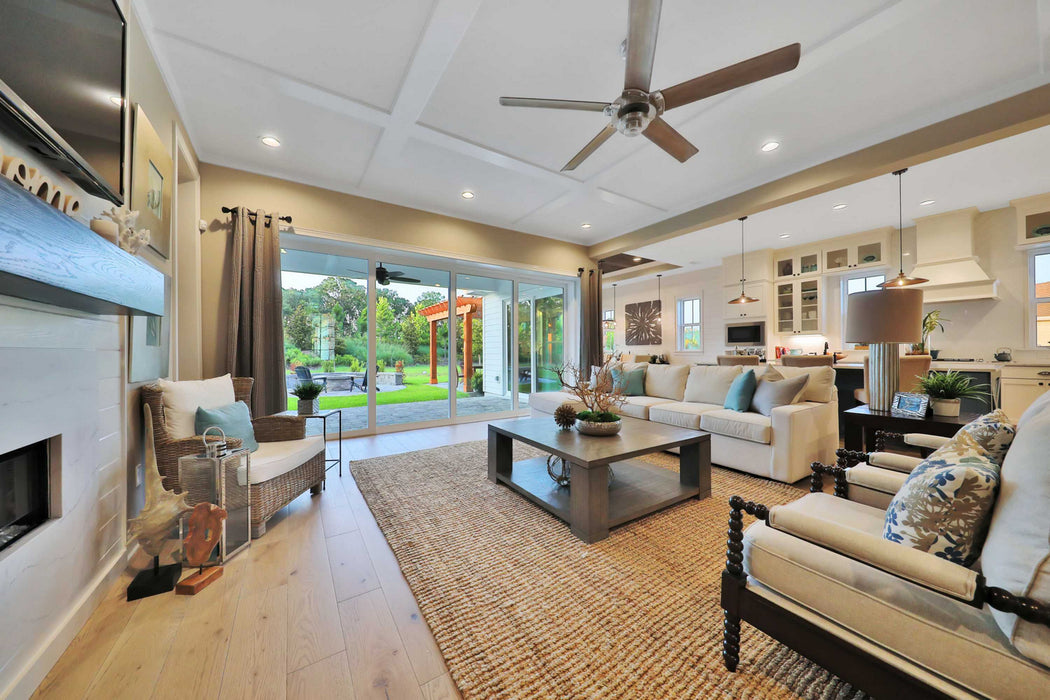 68``Ceiling Fan from the Ellwood collection in Brushed Nickel finish