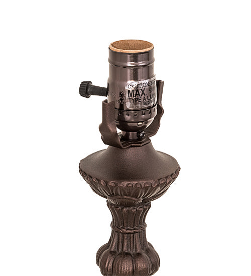 One Light Table Base from the Lily collection in Mahogany Bronze finish