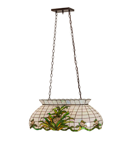 Three Light Pendant from the Welcome Pineapple collection in Antique Copper finish