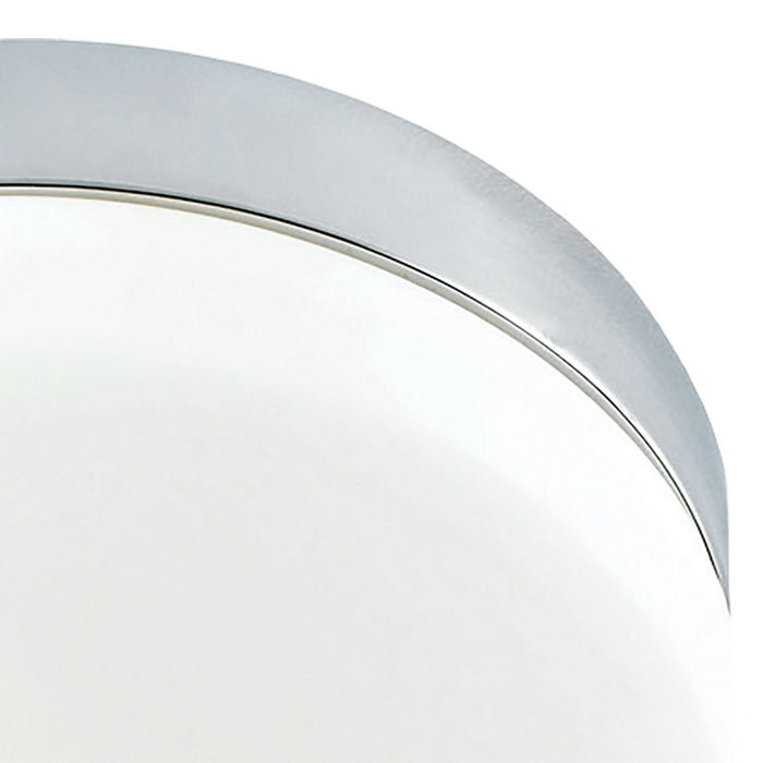Two Light Flush Mount from the Disc collection in Metallic Grey finish