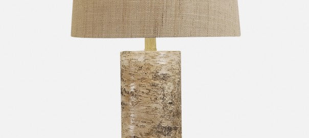One Light Table Lamp from the Aspen Bark collection in Natural finish