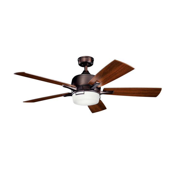 52``Ceiling Fan from the Leeds collection in Oil Brushed Bronze finish
