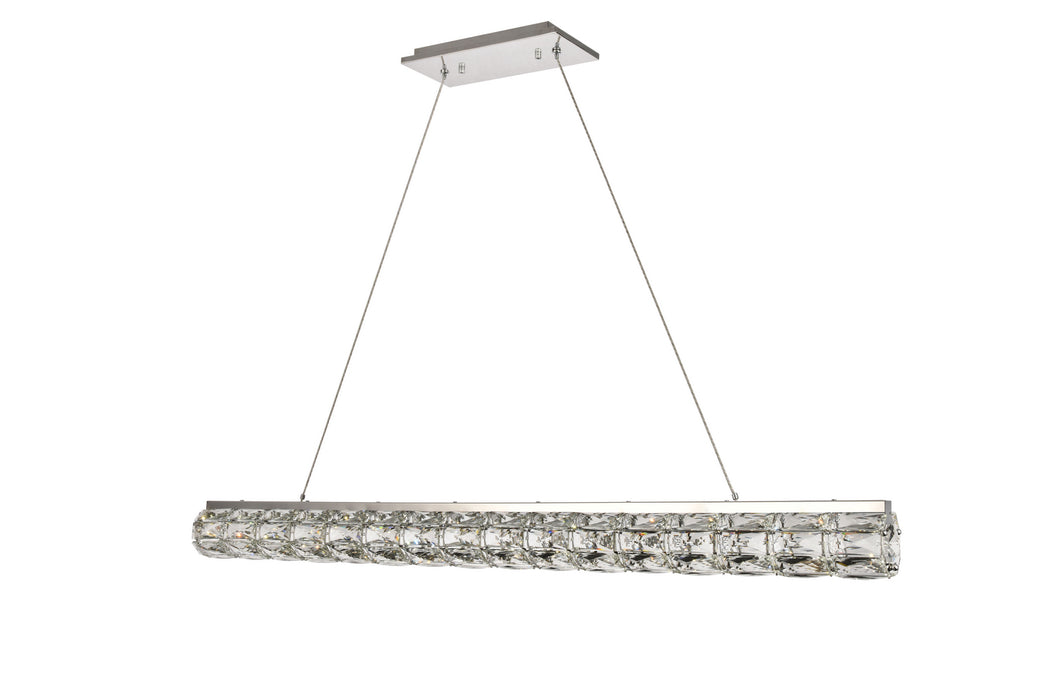 LED Chandelier from the Valetta collection in Chrome finish