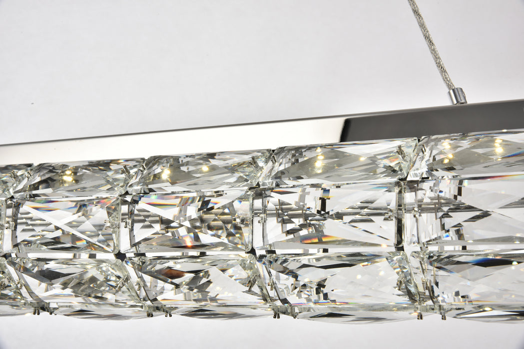 LED Chandelier from the Valetta collection in Chrome finish