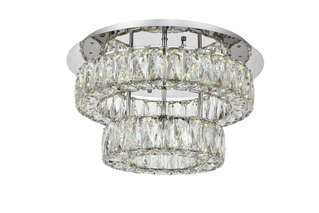 LED Flush Mount from the Monroe collection in Chrome finish