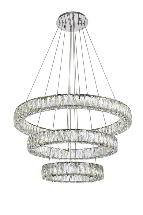 LED Chandelier from the Monroe collection in Chrome finish