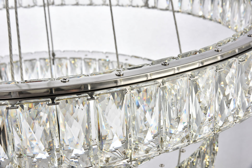 LED Chandelier from the Monroe collection in Chrome finish