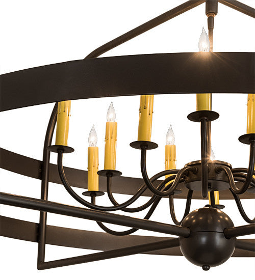 12 Light Chandelier from the Aldari collection in Timeless Bronze finish