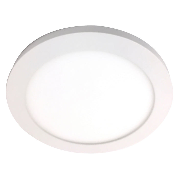 One Light Flush Mount from the Disc collection in White finish