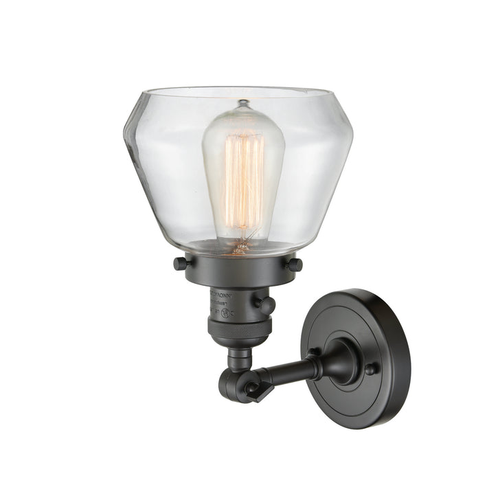 One Light Wall Sconce from the Franklin Restoration collection in Oil Rubbed Bronze finish