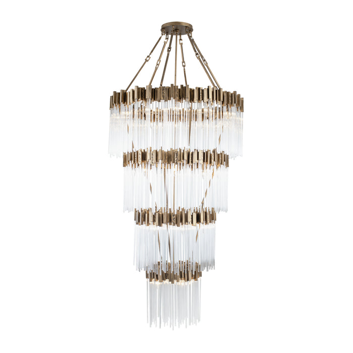 30 Light Chandelier from the Matrix collection in Havana Gold finish