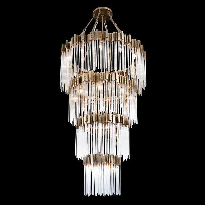 30 Light Chandelier from the Matrix collection in Havana Gold finish