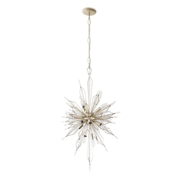 16 Light Foyer Pendant from the Orbital collection in Gold Dust finish