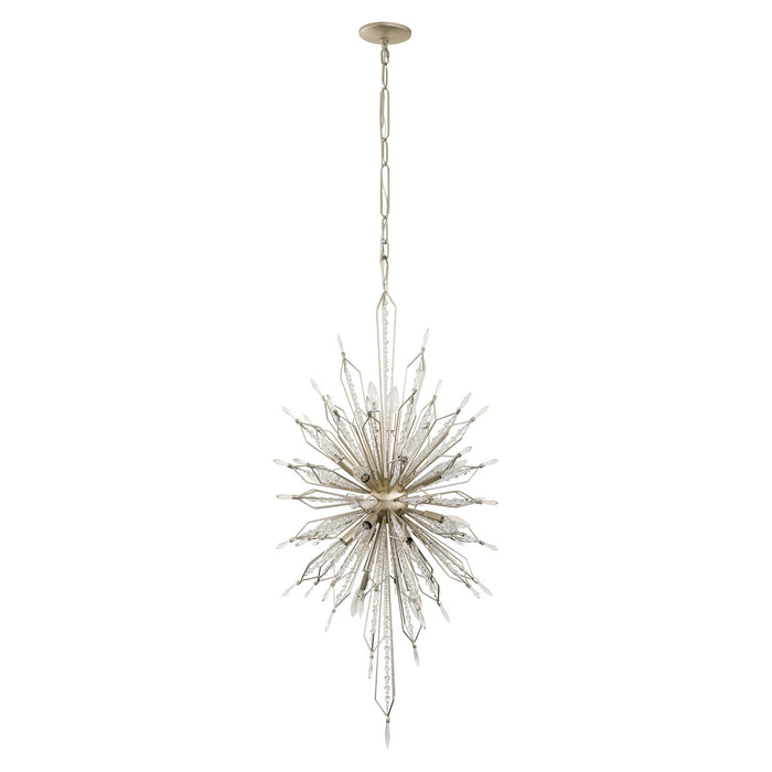 20 Light Foyer Pendant from the Orbital collection in Gold Dust finish