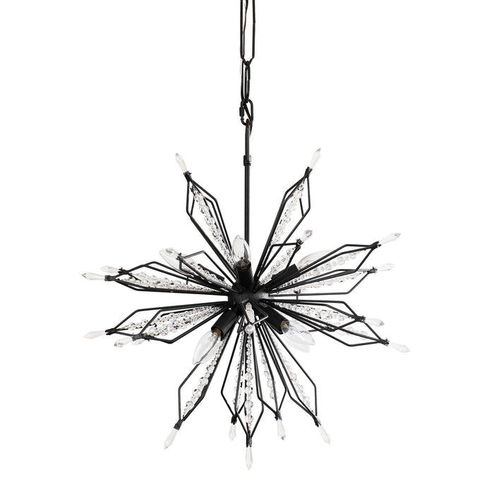 Eight Light Pendant from the Orbital collection in Carbon finish