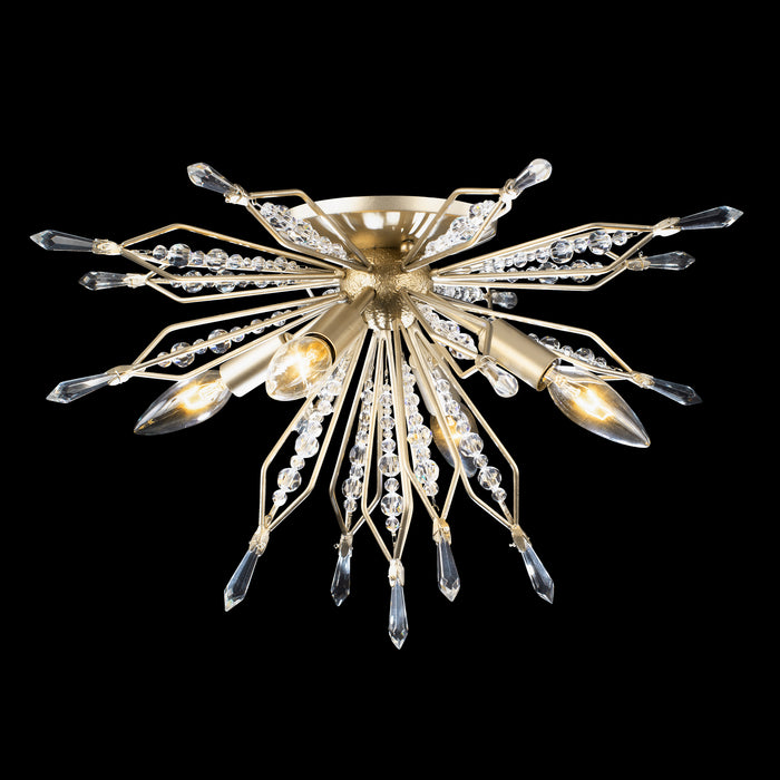 Four Light Wall/Ceiling Light from the Orbital collection in Gold Dust finish