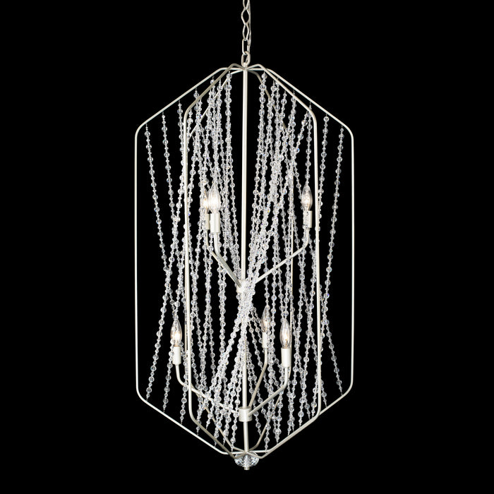 Six Light Foyer Pendant from the Chelsea collection in Silverado finish