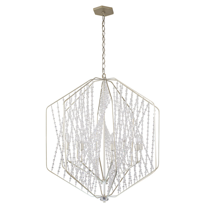 Six Light Pendant from the Chelsea collection in Silverado finish