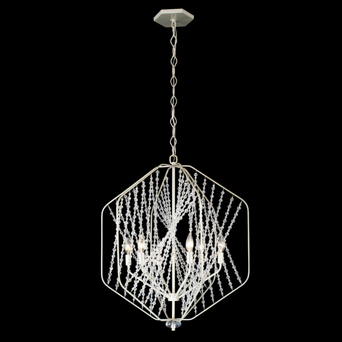 Six Light Pendant from the Chelsea collection in Silverado finish