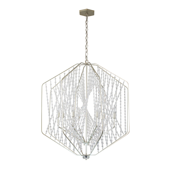 Eight Light Pendant from the Chelsea collection in Silverado finish
