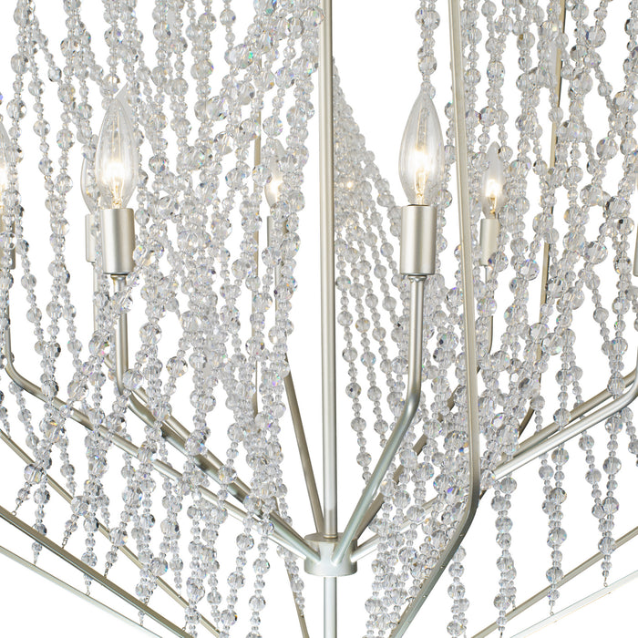 Eight Light Pendant from the Chelsea collection in Silverado finish