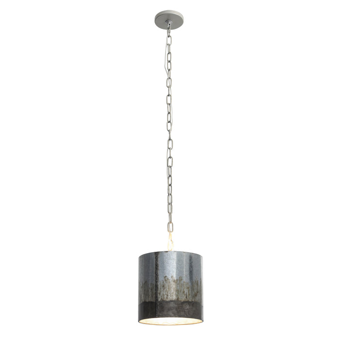 One Light Mini Pendant from the Cannery collection in Ombre Galvanized finish
