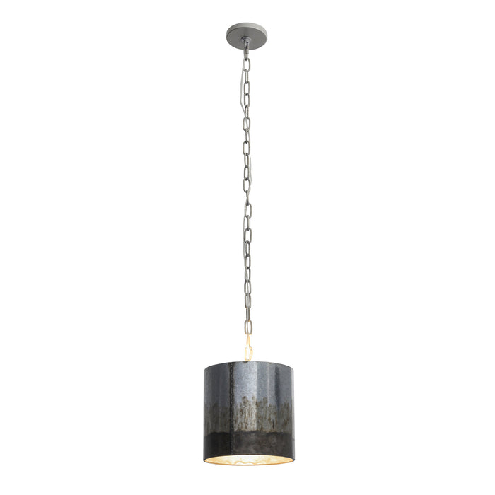 One Light Mini Pendant from the Cannery collection in Ombre Galvanized finish
