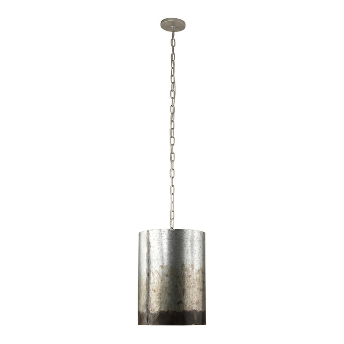 Two Light Pendant from the Cannery collection in Ombre Galvanized finish