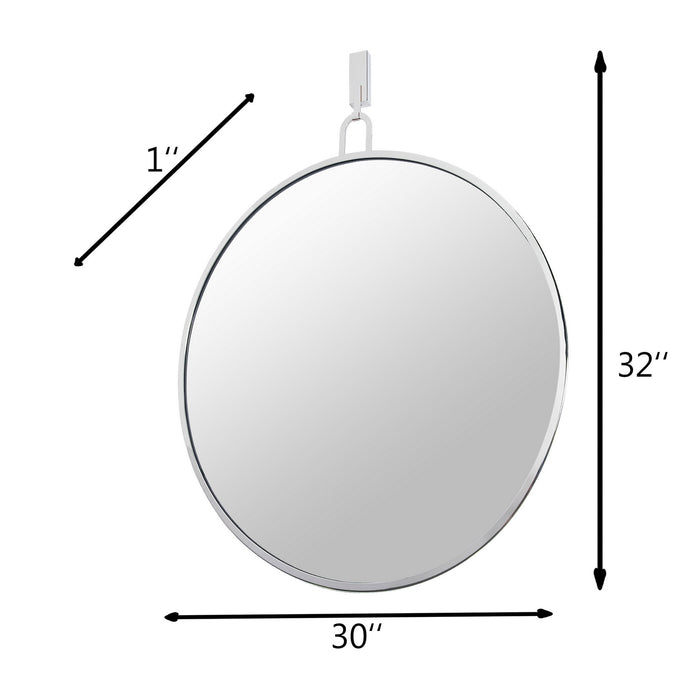 Mirror from the Stopwatch collection in Polished Nickel finish