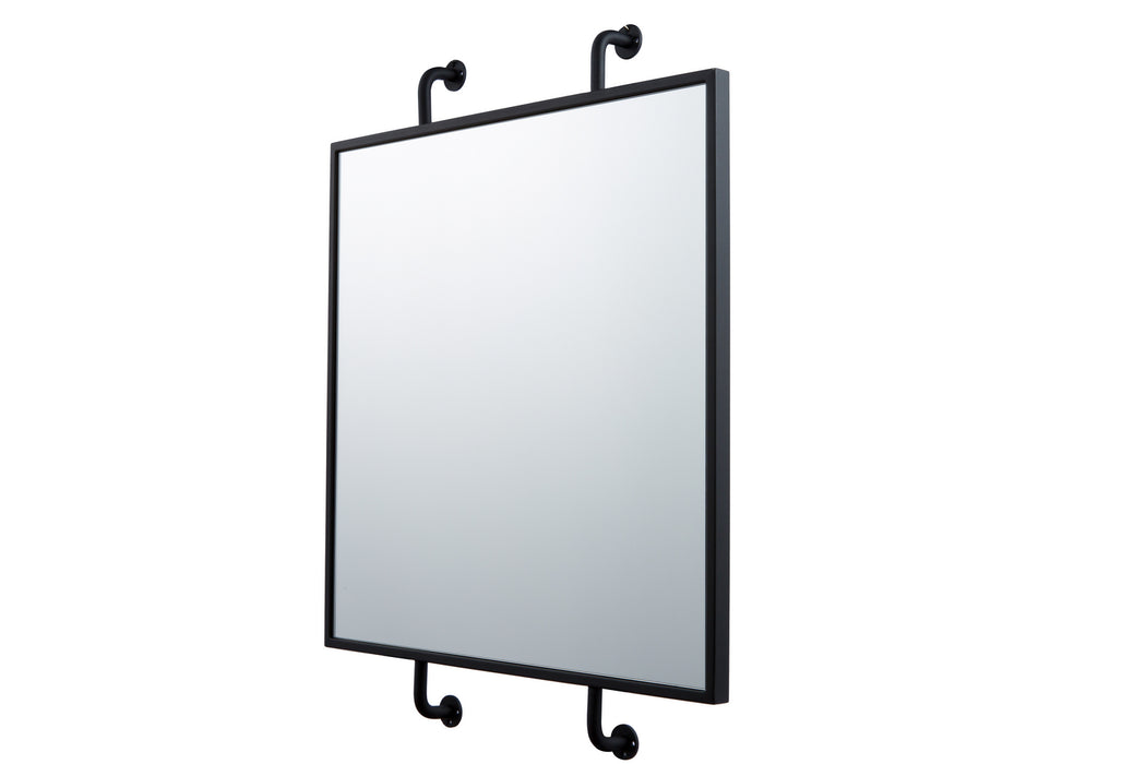Mirror from the Tycho collection in Black finish