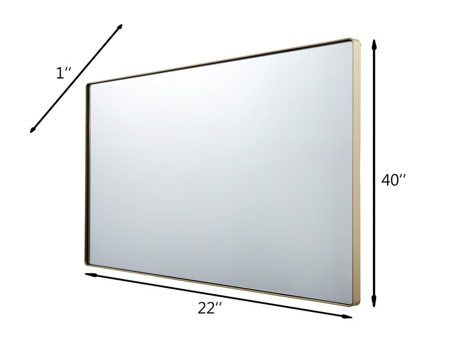 Mirror from the Kye collection in Gold finish