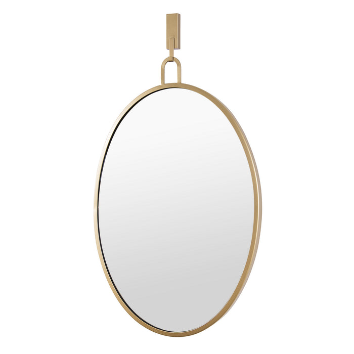 Mirror from the Stopwatch collection in Gold finish