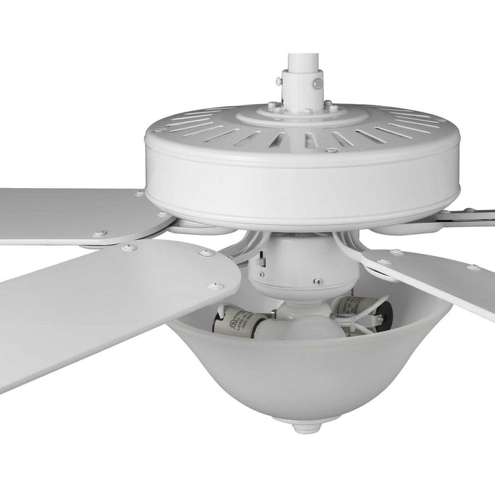 52``Ceiling Fan from the Builder Fan collection in White finish