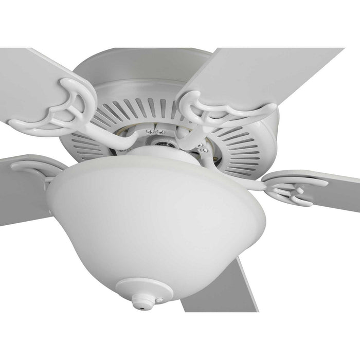 52``Ceiling Fan from the Builder Fan collection in White finish