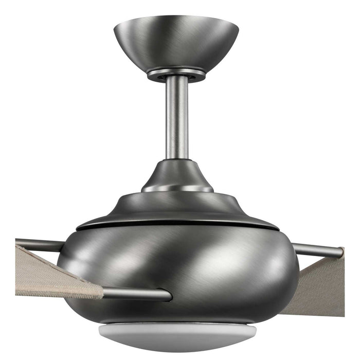 54``Ceiling Fan from the Edisto collection in Antique Nickel finish