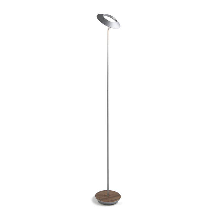 LED Floor Lamp from the Royyo collection in Silver, Oiled Walnut finish