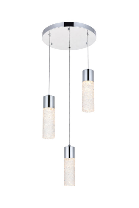 LED Pendant from the Constellation collection in Chrome finish