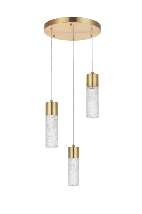 LED Pendant from the Constellation collection in Gold finish
