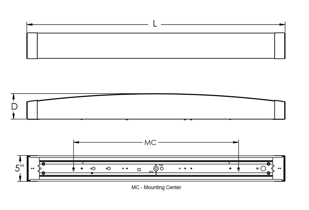LED Vanity from the Algiers collection in Oakley Bronze finish