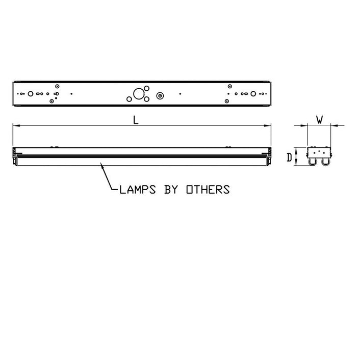 LED Striplight from the Standard Striplight collection in White finish