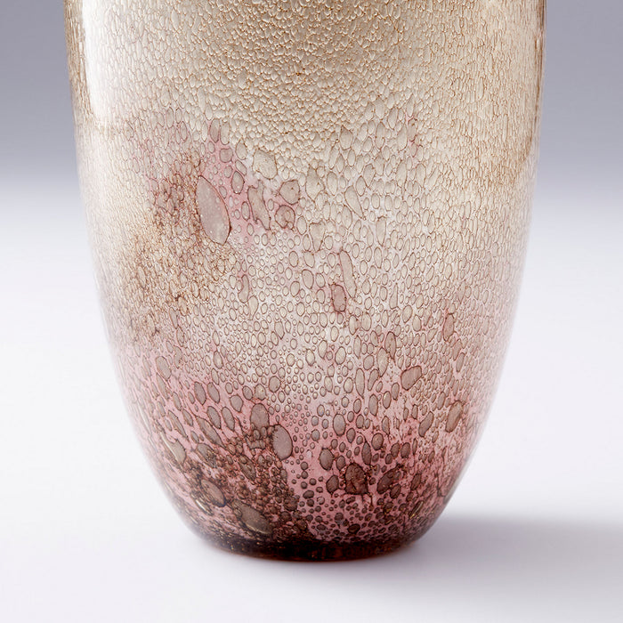 Vase in Purple And Gold Dust finish