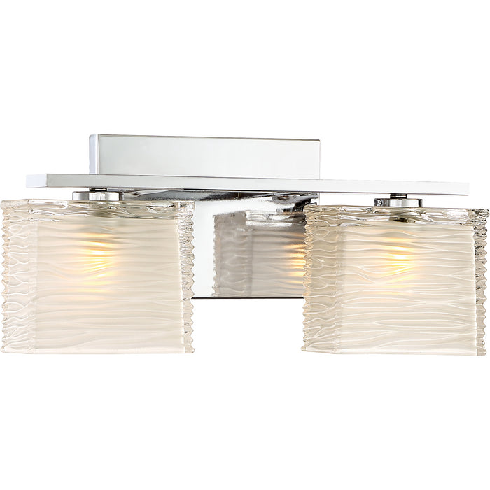 Two Light Bath Fixture from the Westcap collection in Polished Chrome finish
