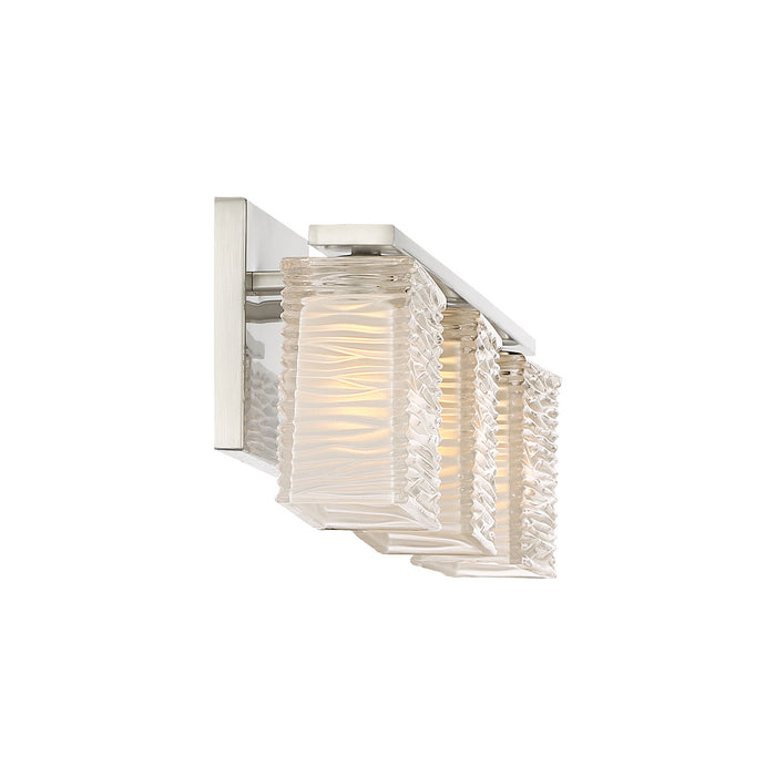 Three Light Bath Fixture from the Westcap collection in Brushed Nickel finish