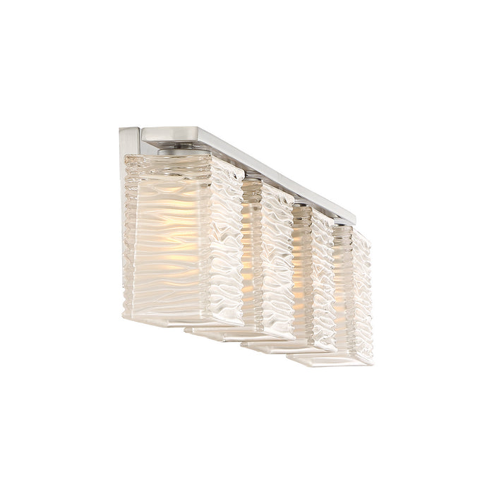 Four Light Bath Fixture from the Westcap collection in Brushed Nickel finish
