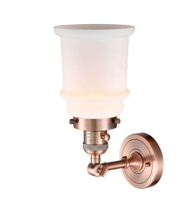 One Light Wall Sconce from the Franklin Restoration collection in Antique Copper finish