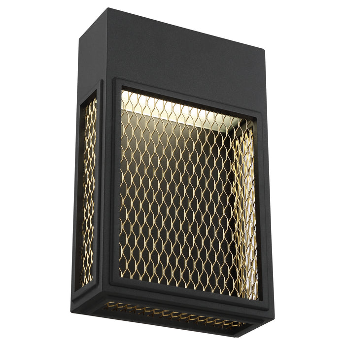 LED Wall Sconce from the Metro collection in Black and Gold finish