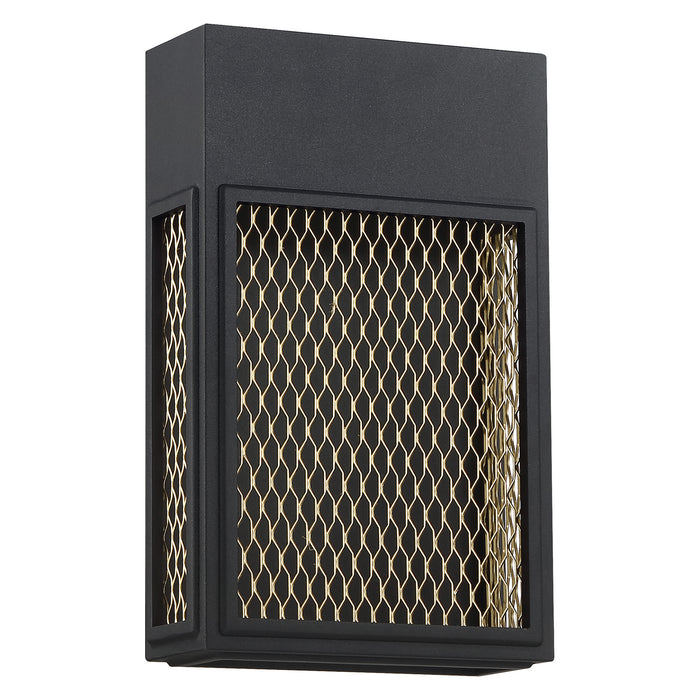 LED Wall Sconce from the Metro collection in Black and Gold finish