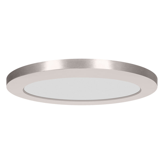 One Light Flush Mount from the ModPLUS collection in Brushed Steel finish