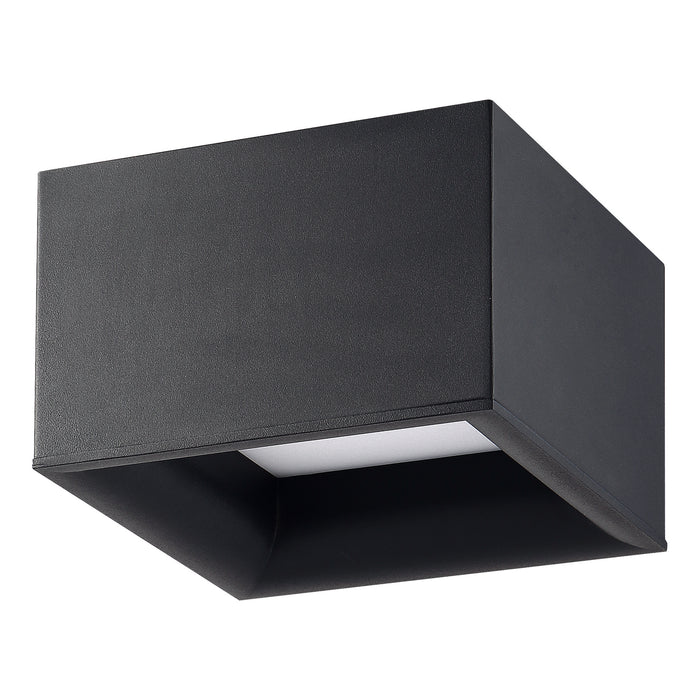 LED Flush Mount from the Bloc collection in Black finish